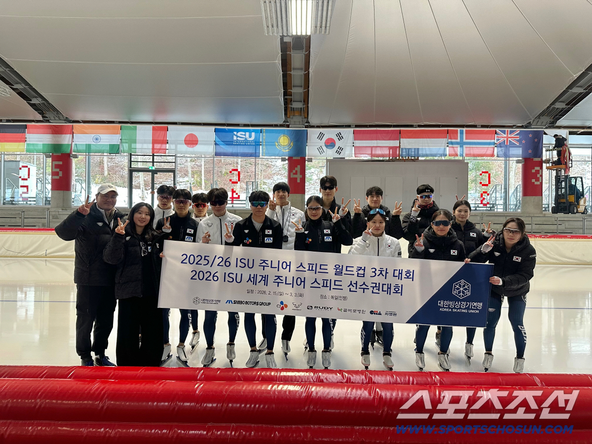 "24년만의 올림픽 노골드 충격속 빙속의 희망" 韓주니어대표팀, 월드컵3…