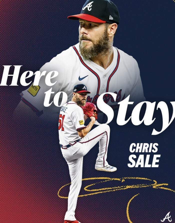 [오피셜]"388억, 진심이세요?" 세일, ATL 최고액 연봉 수립...37세 사이영상 수상자 로아주보다 많이 받는다