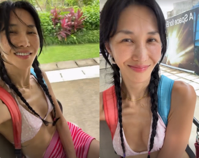 '엄태웅♥' 윤혜진, 갈비뼈 선명한 '뼈말라' 비키니.."너무 좋은데?"