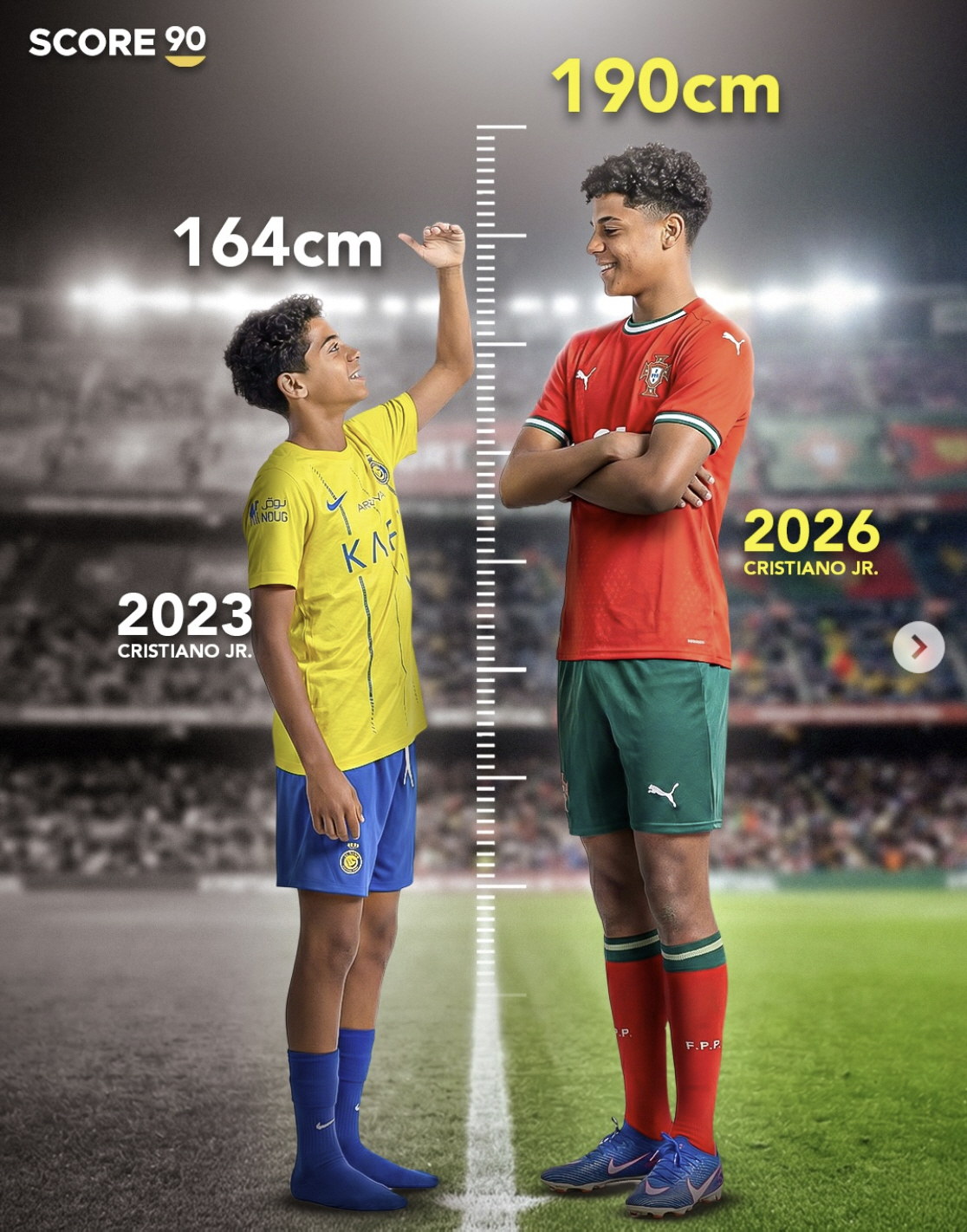 이러다가 포르투갈산 홀란 되겠네...15살 호날두 아들 미친 성장, '9…