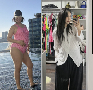 '눈밑·코 성형' 랄랄, 73kg→70kg 되고 달라진 옷핏 