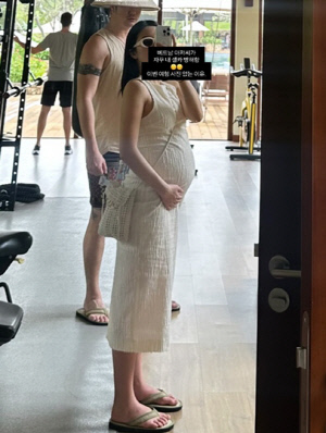 '혼전임신' 나솔사계 장미, 태교여행서 D라인 자랑 