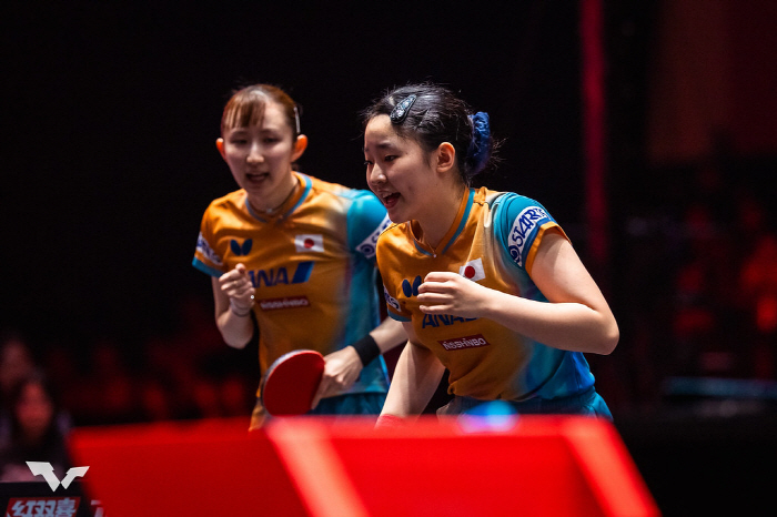 日에이스와 짝 맞춘 신유빈, 女복식 결승서 日톱랭커 미와 조에 0대3패 …