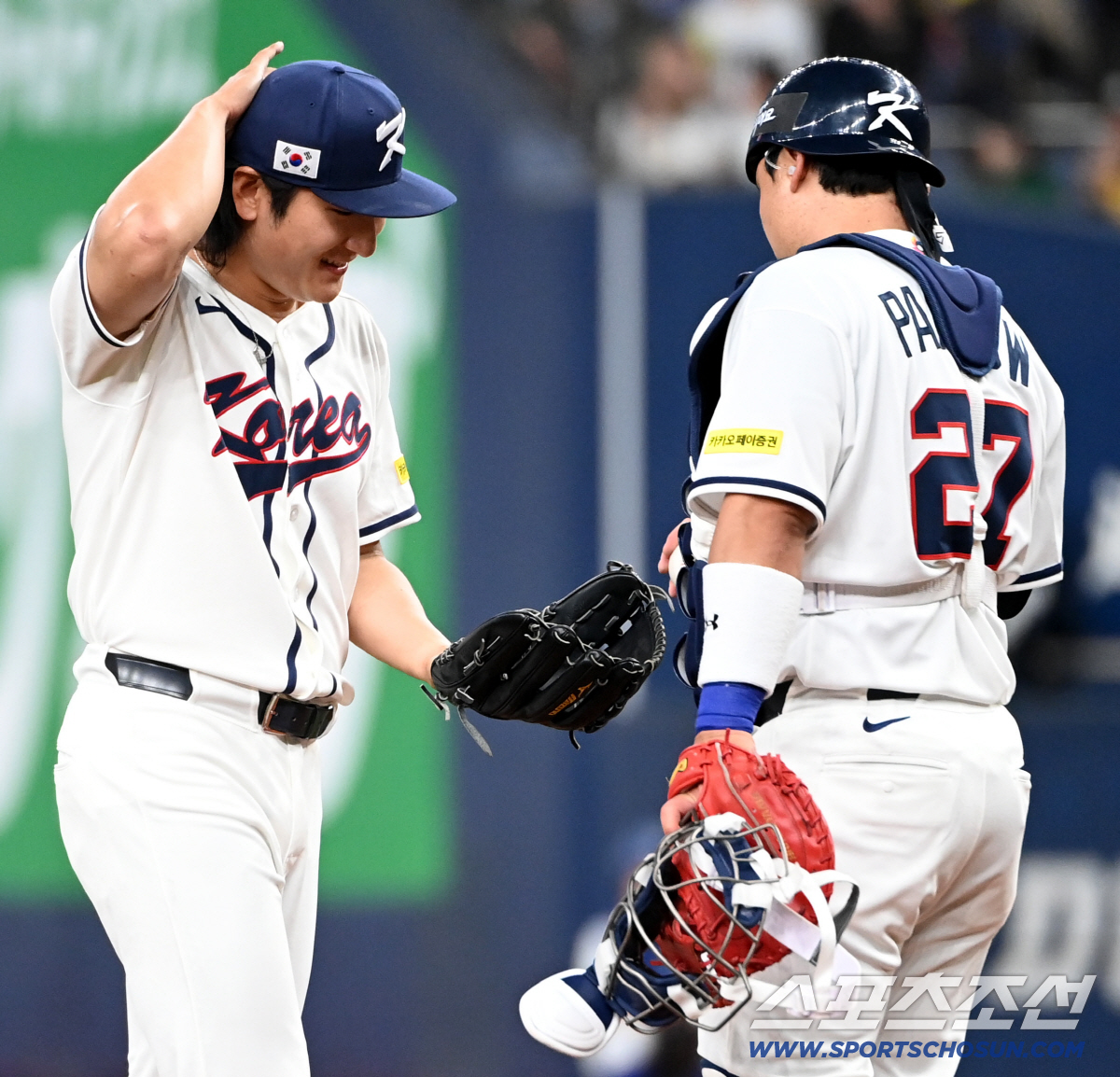 '이럴수가' 156㎞ 위력투 뒤 3실점 충격, 韓 에이스 이대로 괜찮나……