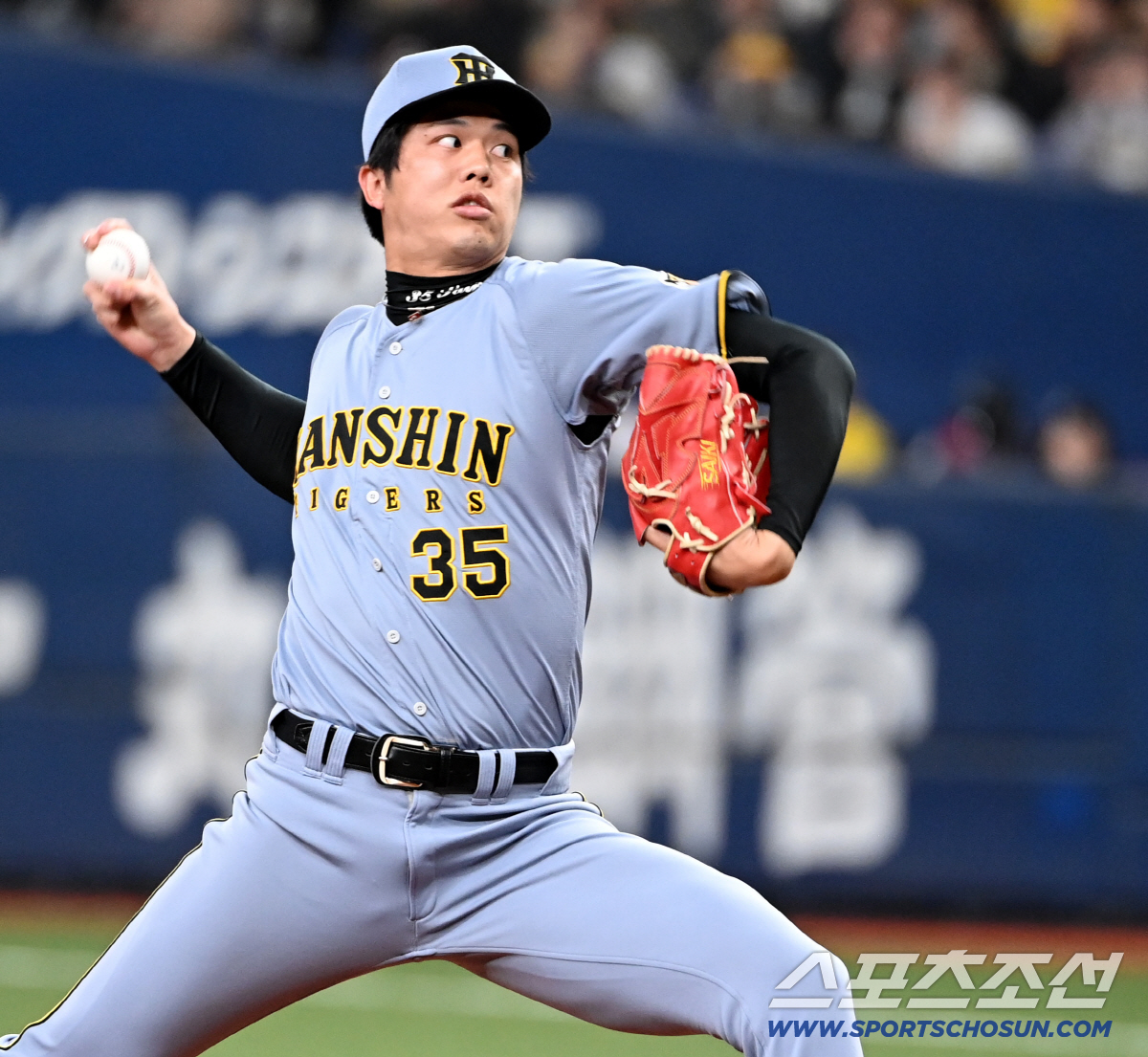 '김도영 동점포!' 곽빈 구했다, 류현진 2이닝 쾌투…한국, 한신과 3대…