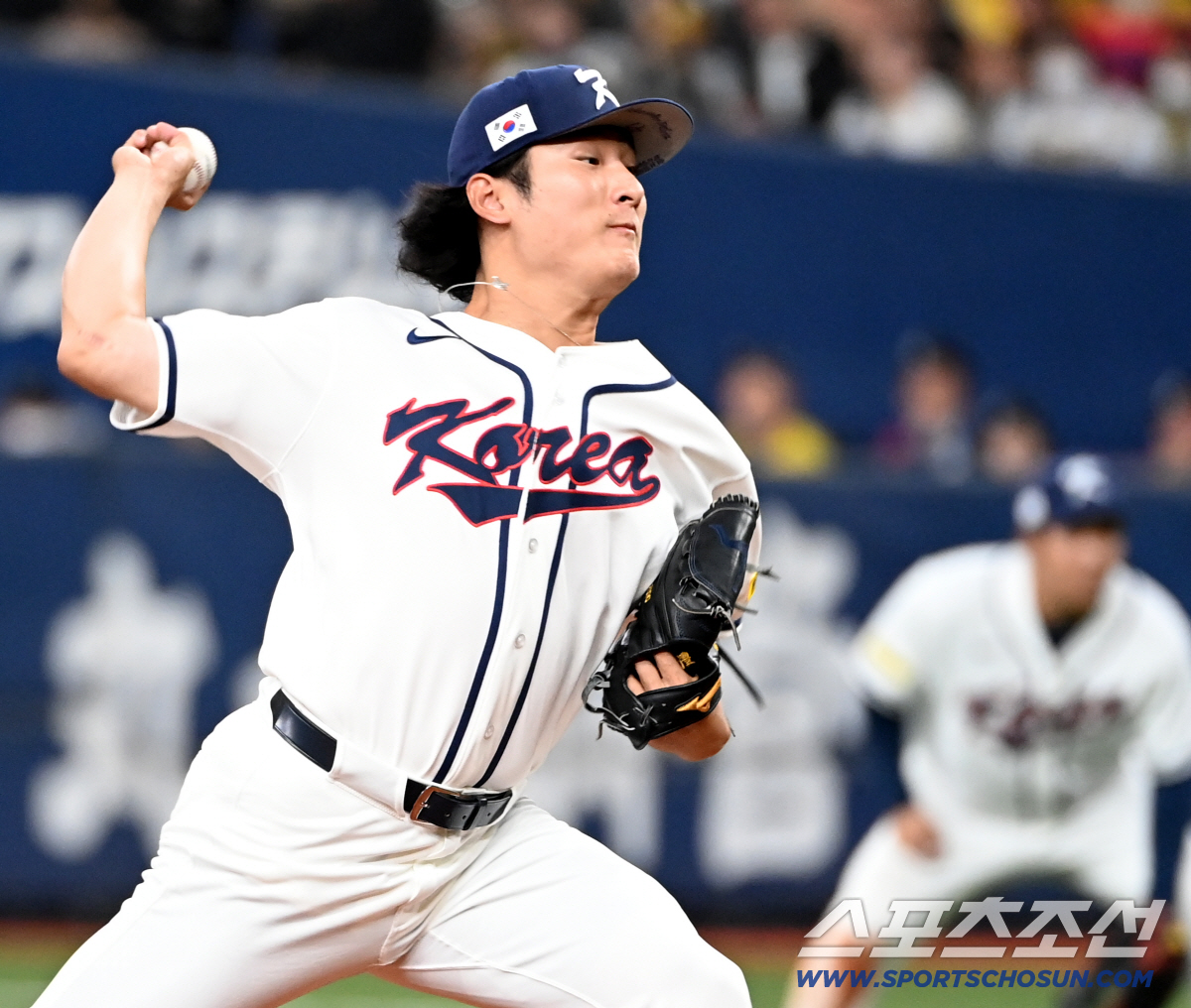 "화가 났다" 피 흘려 투구 중단, 韓 깜짝 놀랐다…왜 곽빈은 손톱 핑계…