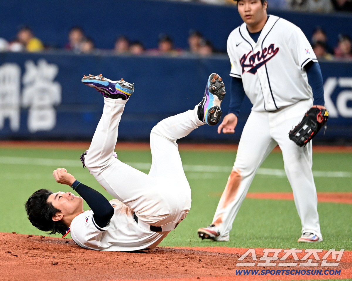 ‘가슴 철렁!’ 김도영 뒷통수 박고도 웃었다. 투혼 수비→5회 동점포..…