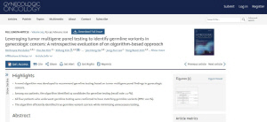 유전성 부인암 환자 선별 알고리즘 개발…