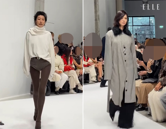 홍진경·이소라, 본업 복귀...파리 패션위크 런웨이 깜짝 등장