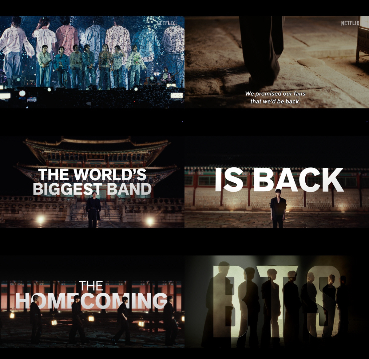 "팬들에 약속했다"는 RM부터 "진짜 보고 싶다"는 정국까지..넷플릭스,…