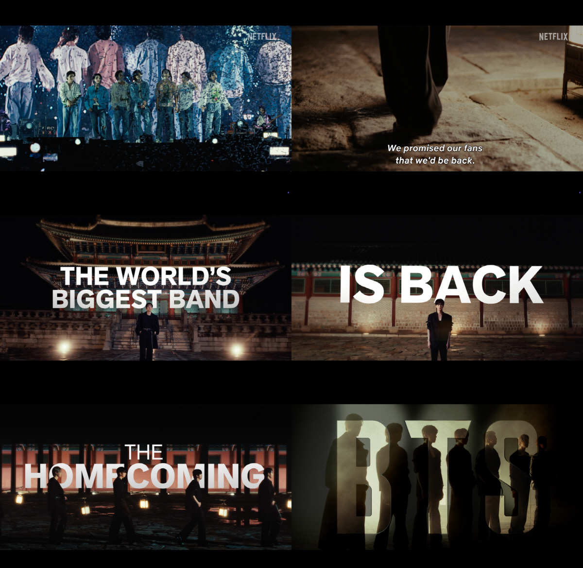 방탄소년단, 광화문 공연 트레일러 공개…경복궁의 낮과 밤 담았다