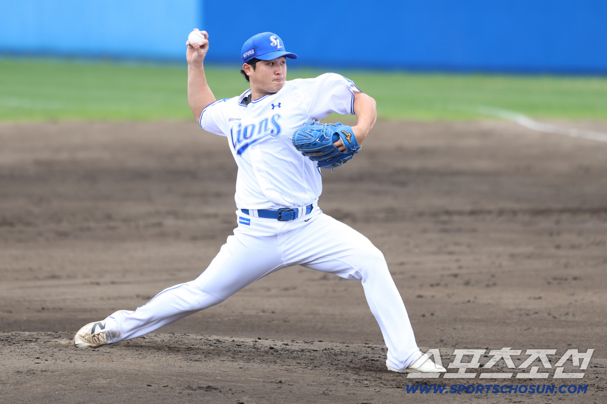 "우리 1선발이야" 울상인 박진만을 또 웃게한 최원태. 요미우리 3이닝 …