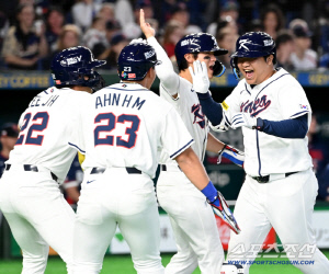 '너무 잘쳐도 걱정' 첫경기 우려날린 만루포 문보경에 염갈량 