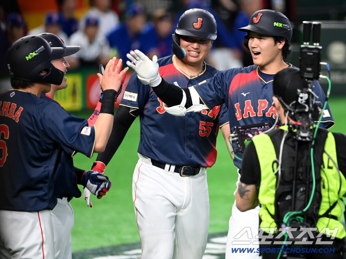 '와 오타니 만루포 터졌다!' 日 2회 10득점 대만 폭격, 콜드게임 승…