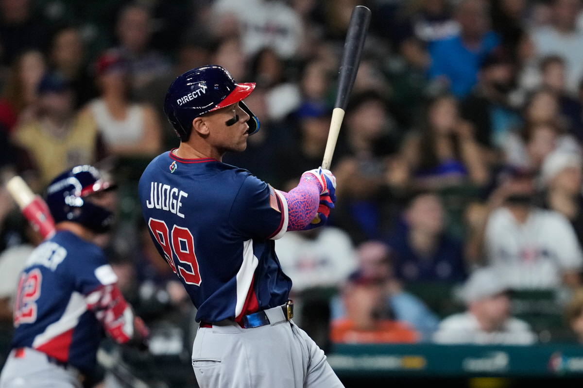 미쳤다! '캡틴 아메리카' 애런 저지, WBC 첫 타석부터 투런포 폭발!…