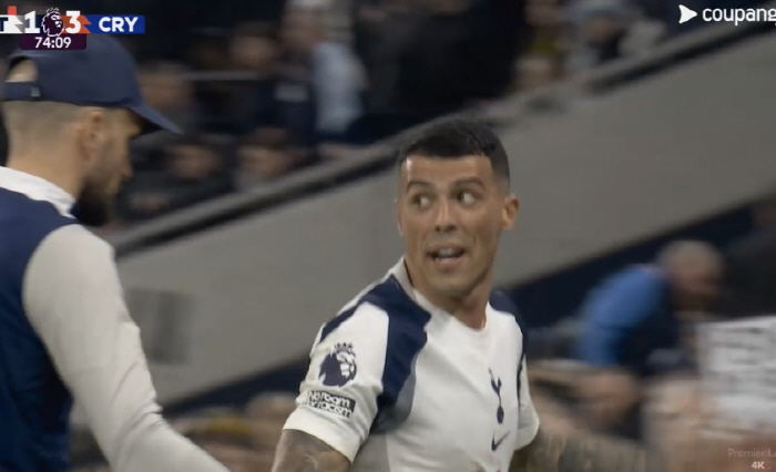 "이게 팀이야!" 강등권 토트넘 또또 레드카드 퇴장→교체 OUT '물병 …