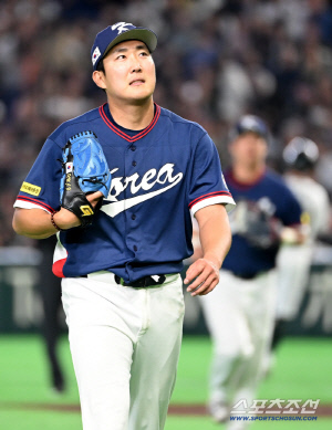 '한국도 LG도 초비상!' 손주영 팔꿈치 이상 호소…8강 가도 추가 등판 쉽지 않다[도쿄 현장]