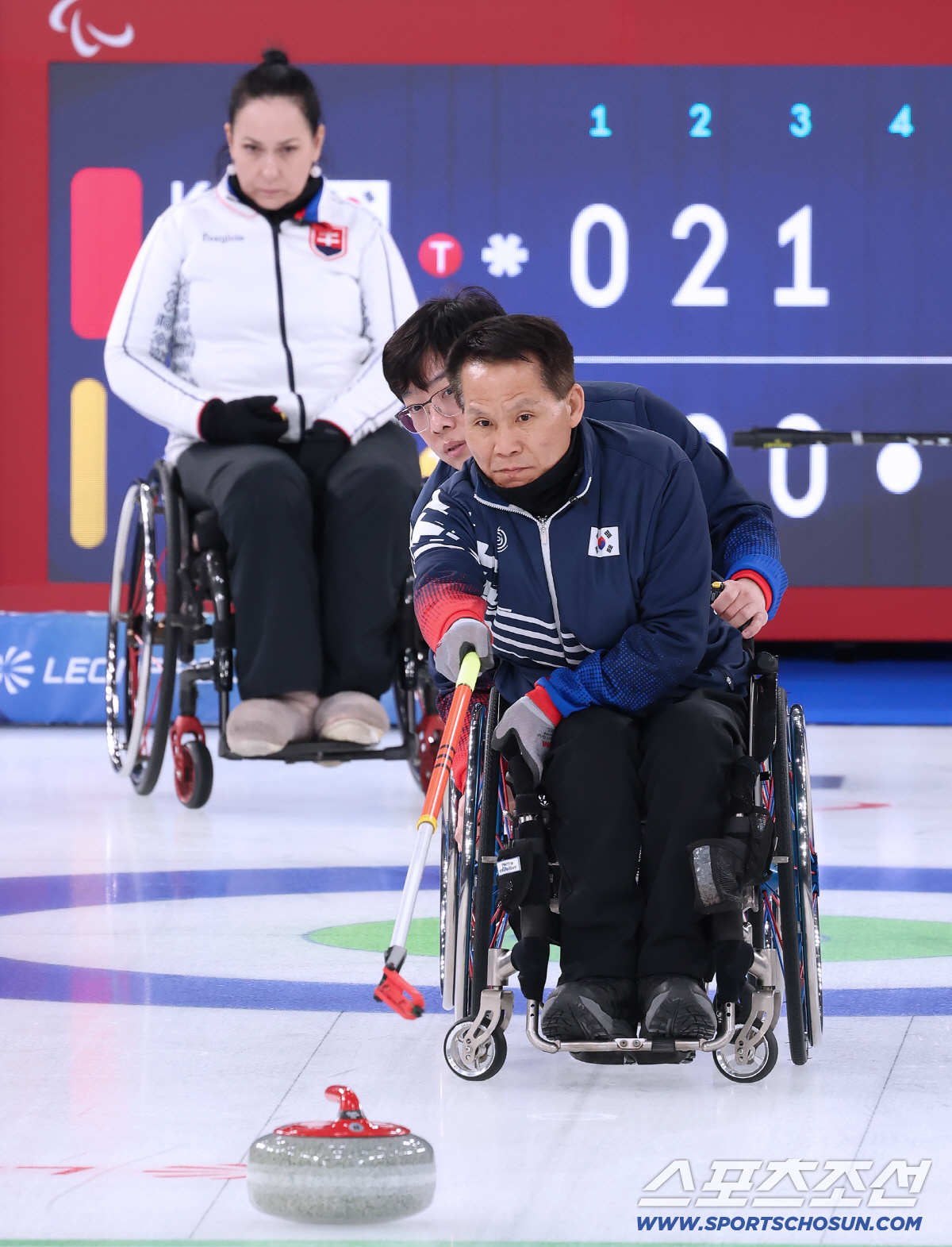 "믹스더블과 동반 메달 가즈아~" 휠체어컬링 혼성4인조 슬로바키아-영국전…