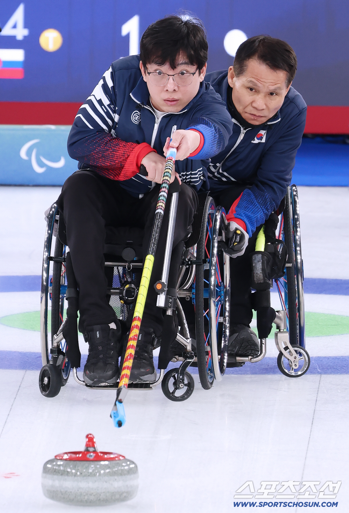 "믹스더블과 동반 메달 가즈아~" 휠체어컬링 혼성4인조 슬로바키아-영국전…