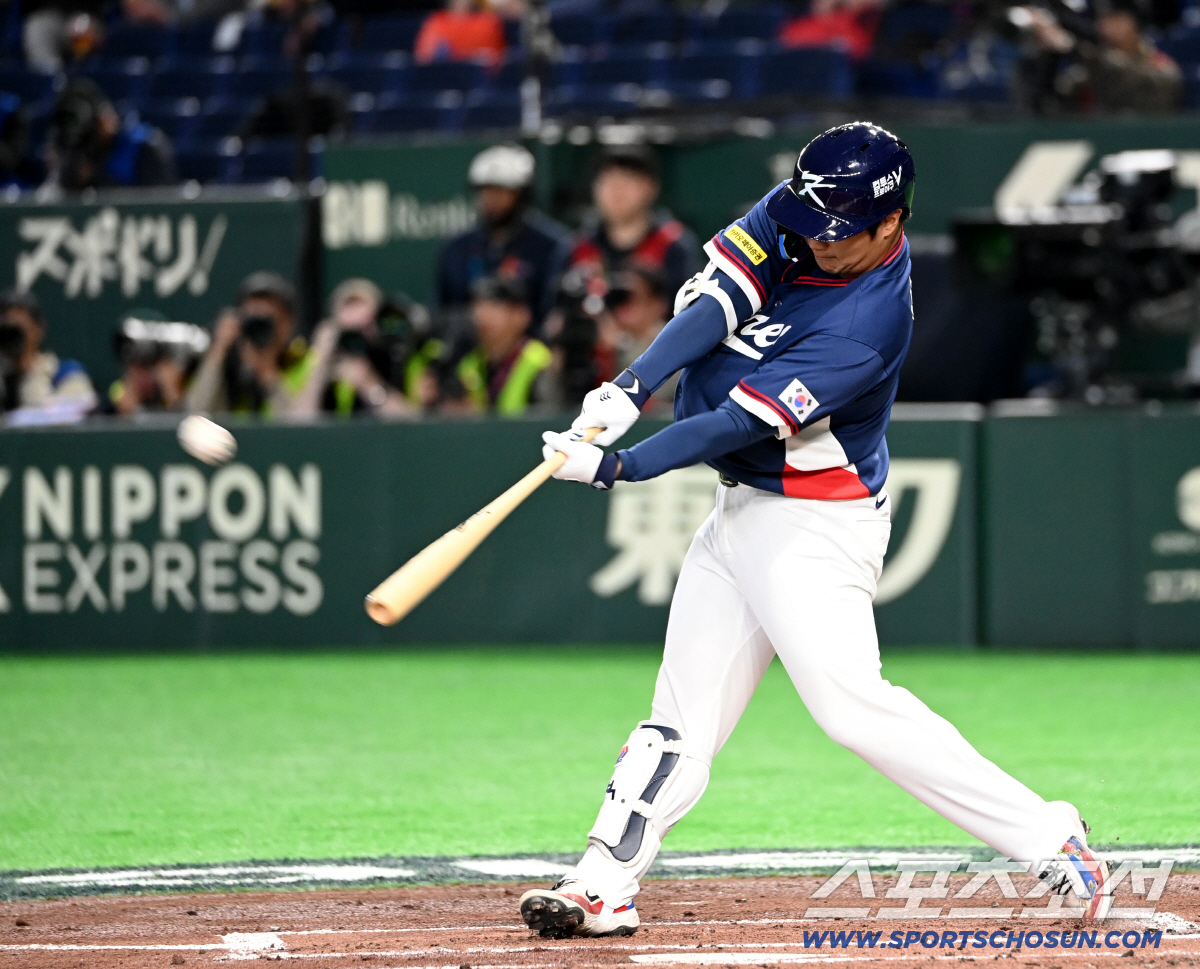 '164.5㎞' 160명中 1위, 문보경 대포알 타구 이 정도야? 오타니…