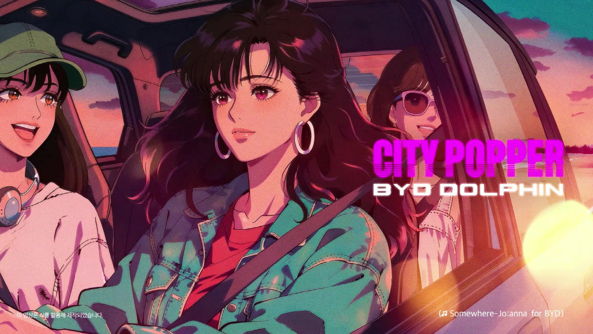 BYD코리아, 시티팝 감성 더한 '돌핀(DOLPHIN)' 디지털 필름 공…
