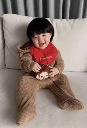 '심형탁子' 하루, 몬치치와 100% 싱크로율..빵빵한 볼살 '심쿵'