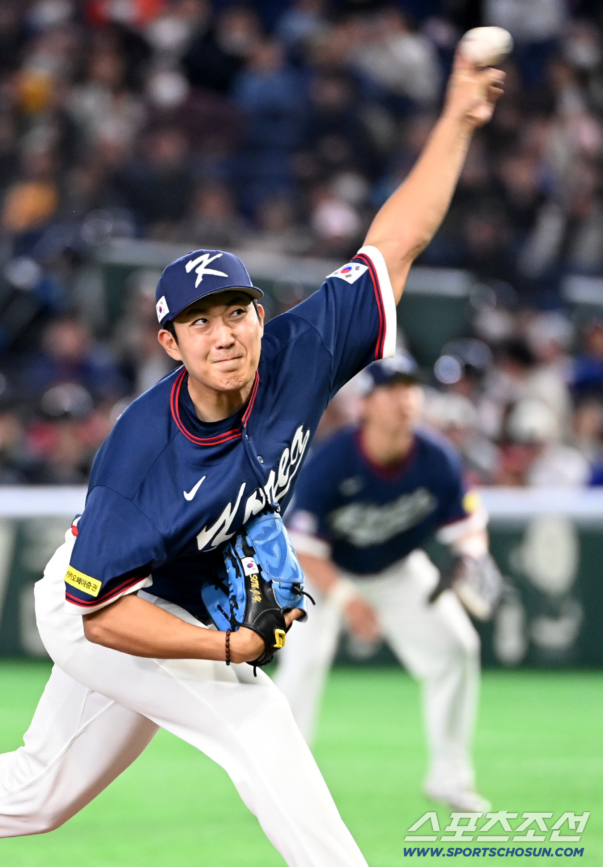 '열흘 쉬면 돼' 잘 멈춰서 이겼고 큰 부상도 막았다. 호주전 1이닝 강…