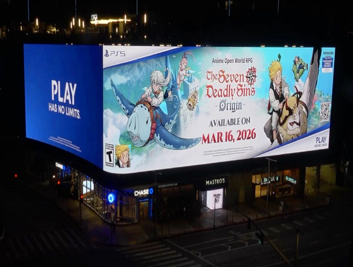 '일곱 개의 대죄: 오리진', 17일 출시 앞두고 전세계 10개국에서 옥외광고 동시 집행
