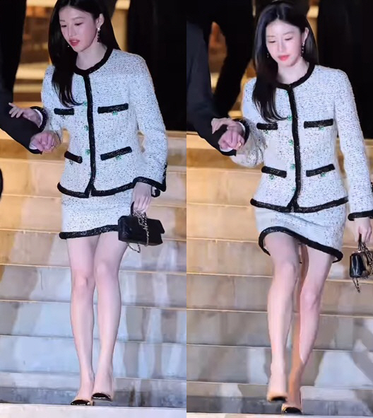 "담요 두르고 등장" 고윤정, 샤넬쇼 퇴근길 논란.."프로의식 없다" 지…