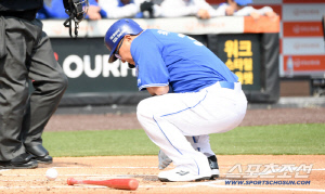 '악! 사구교체' 최형우, 13일 대전 한화전도 선발 제외, 박진만 감독 
