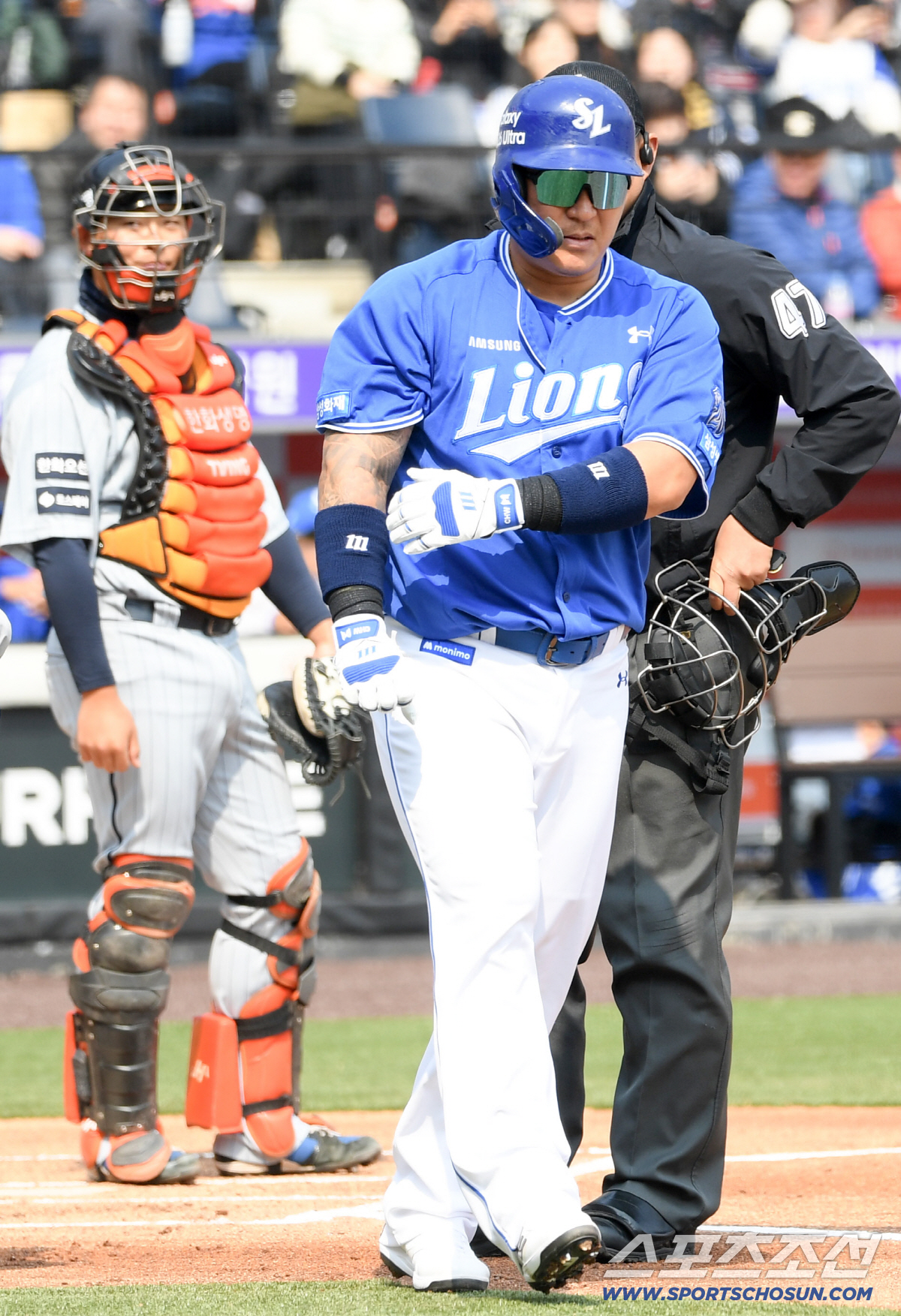 '악! 사구교체' 최형우, 13일 대전 한화전도 선발 제외, 박진만 감독…