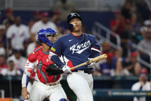 156㎞ 마구 싱커를 어떻게 치나. 한국, '벽' 체험했다 → 산체스 5이닝 무실점 완벽투 [마이애미 현장]