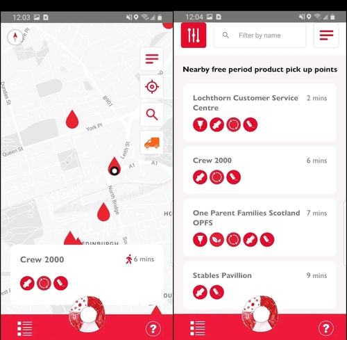 '공공 생리대' 최초 도입 스코틀랜드, 앱으로 생리대 위치 안내