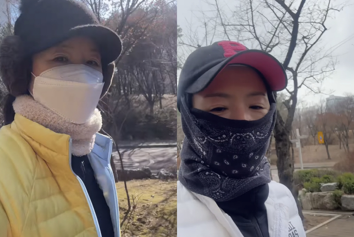 '54세 애넷맘' 김지선, 갱년기에도 '47kg 뼈말라' 유지 "비가 와…