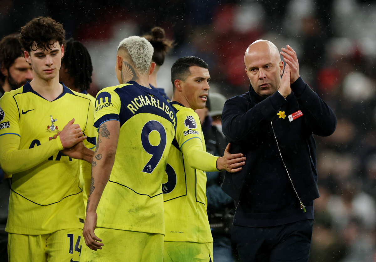 '손없히왕' 맞다! 리버풀 상대 '극장골' 히샬리송, EPL 100호 공…