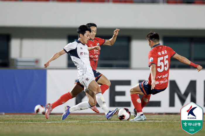 [현장리뷰]"고재현 극장골!" '이상헌 퇴장 변수' 김천 상무, '프리드…