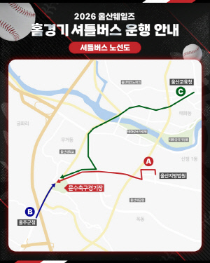 [오피셜]울산 웨일즈, 개막 2연전 무료 셔틀버스 운행한다