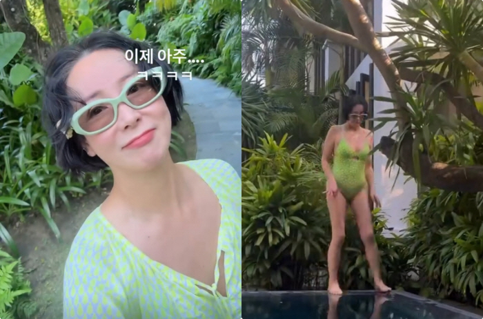 이상아, 54세 수영복 몸매 실화야?..군살+나잇살 無, 늘씬한 S라인 '깜짝'