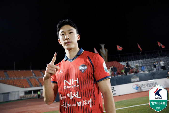 [현장인터뷰]"4경기 벌써 2골!" 김천 상무 고재현 "부활 위해 항상 …