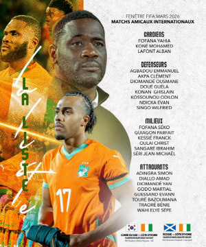 '디알로, 은디카, 싱가레...' 홍명보호 '유럽 원정 첫 상대' 코트디부아르, 빅리거 대거 포함 '정예 풀가동'[오피셜]