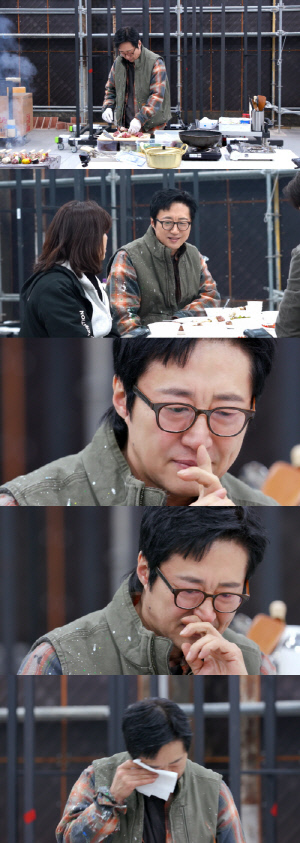 박신양, 촬영 중 눈물 뚝뚝 