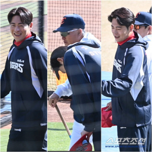 '뭉클하네' KIA 이태양, 친정 한화와 재회…김경문 감독 등 두드리며 '잘 해봐'[대전 현장]