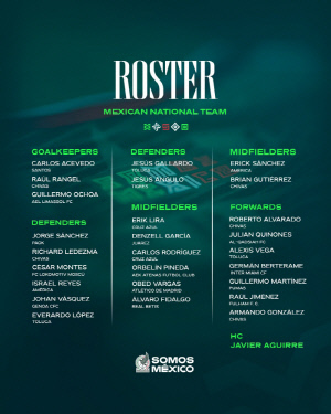 [오피셜]'홍명보호 상대' 멕시코의 파격 결단, '손흥민과 악연' 41세 백전노장 GK 재발탁…아기레, '귀화 MF'도 깜짝선발