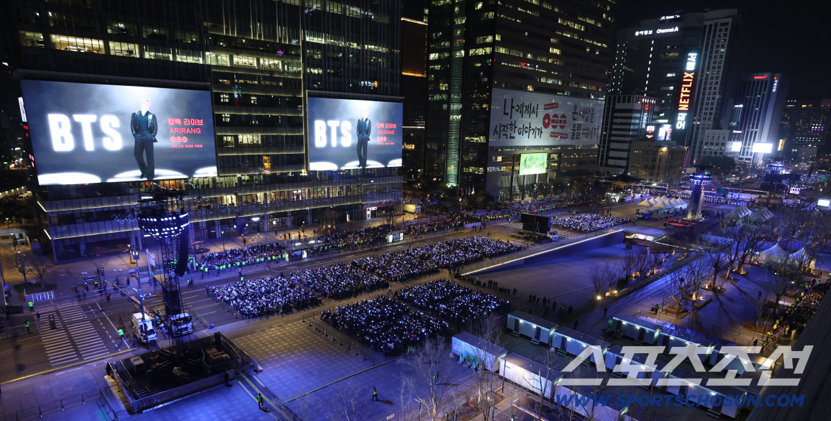 [SC현장]BTS '세기의 컴백', 왜 무사고였나…질서·통제가 만든 광화…