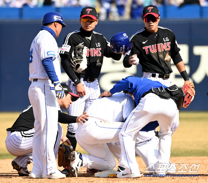 [속보]이성규, 강한 견제구 얼굴 강타...병원 급후송