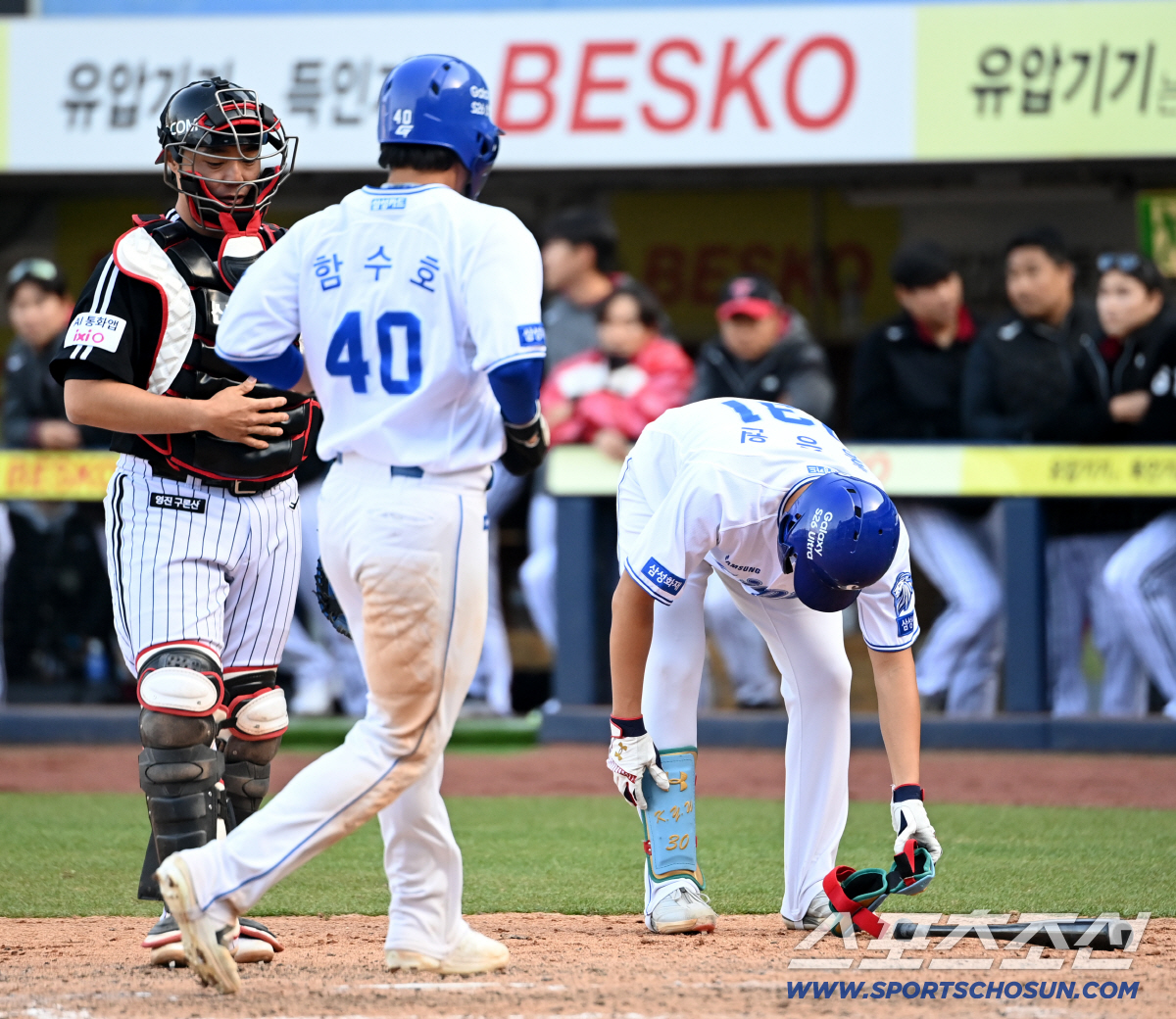 "이런 상황, 제일 어렵다" 멀찌감치 선 '타자' 홍승원 상대 장현식의 …
