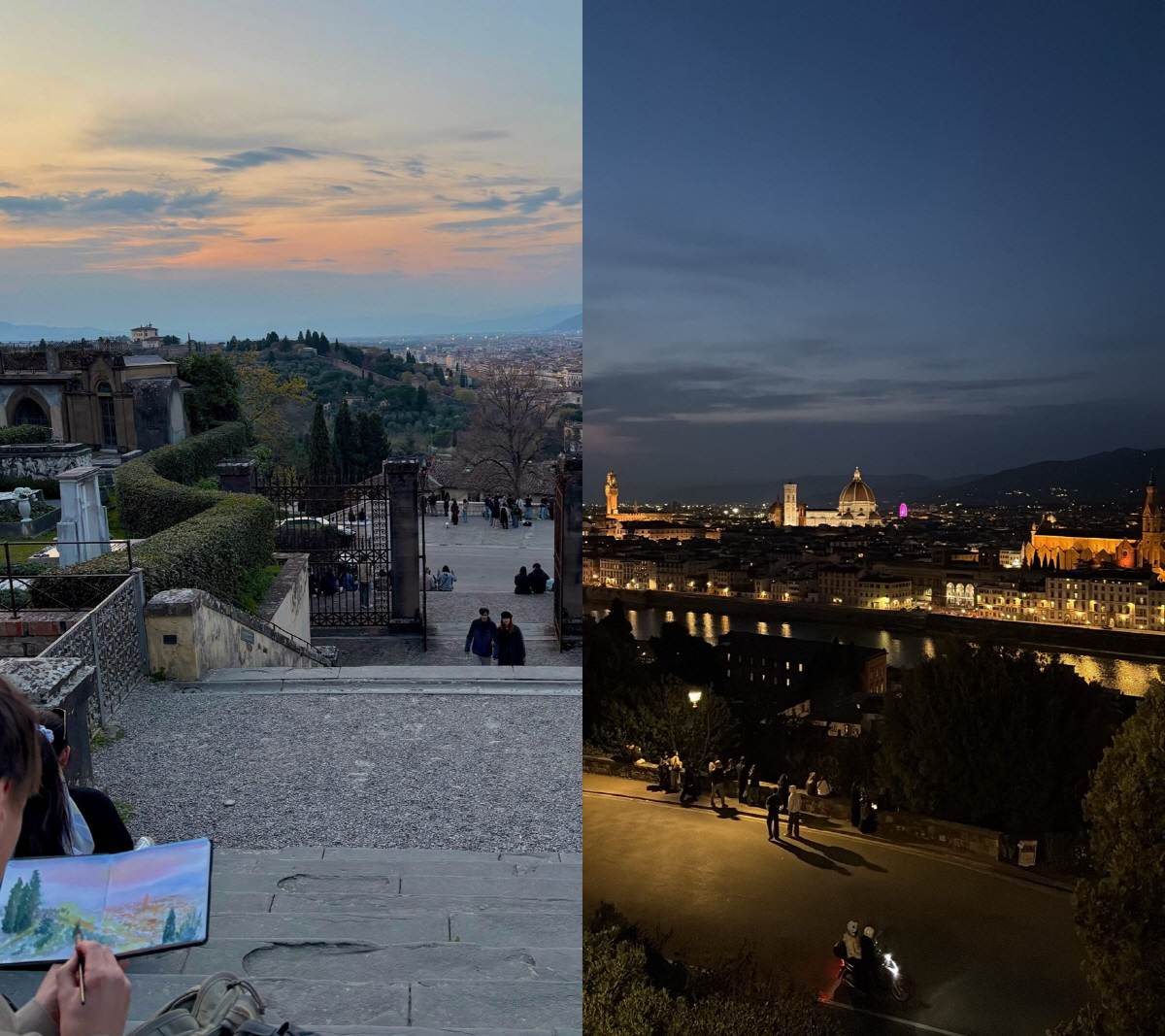 한강 아이유, ♥남창희와 이탈리아서 와인 데이트..배우 비주얼 남다르네