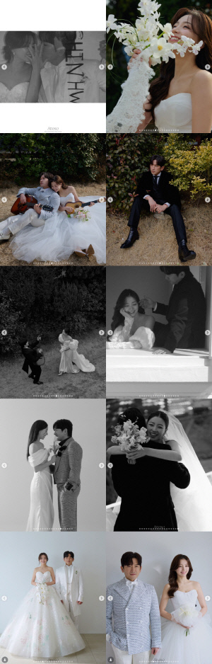 이민우♥이아미, 웨딩화보 대방출 