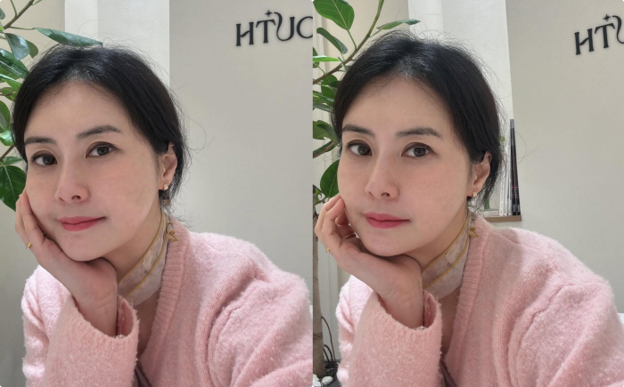 '재혼' 최정윤, ♥5살 연하 사랑 듬뿍 받나봐..피부과 관리후 물오른 미모 "봄이 왔다"