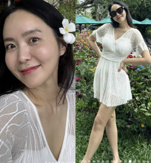 '55kg' 박지윤, 시스루 수영복 자태 '깜짝'..늘씬 몸매에 감탄